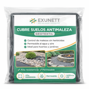 Cubre suelos antimaleza geotextil Exunett para control de malezas